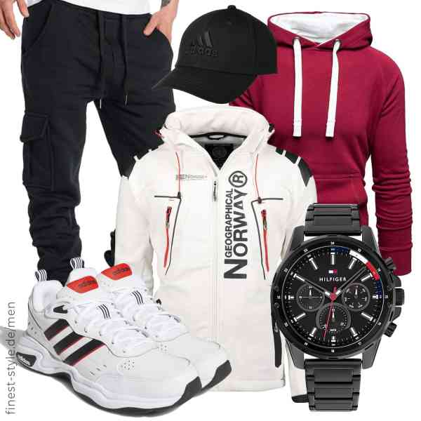 Top herren-Outfit im Finest-Trend-Style für ein selbstbewusstes Modegefühl mit tollen Produkten von Geographical Norway,Amaci&Sons,Amaci&Sons,Tommy Hilfiger,Adidas,adidas