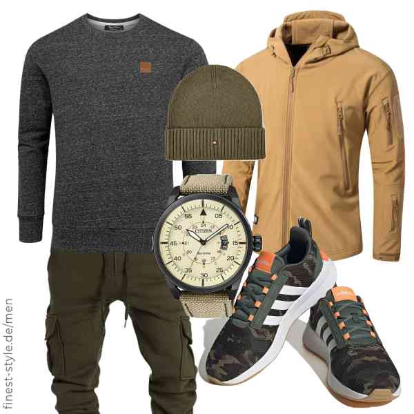 Top herren-Outfit im Finest-Trend-Style für ein selbstbewusstes Modegefühl mit tollen Produkten von YFNT,Amaci&Sons,Amaci&Sons,CITIZEN,Tommy Hilfiger,adidas