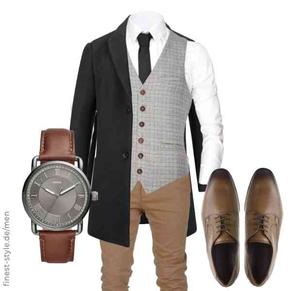 Top herren-Outfit im Finest-Trend-Style für ein selbstbewusstes Modegefühl mit tollen Produkten von Allthemen,J.VER,Amaci&Sons,VOBOOM,Fossil,ECCO