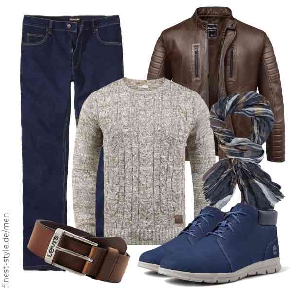 Top herren-Outfit im Finest-Trend-Style für ein selbstbewusstes Modegefühl mit tollen Produkten von Amaci&Sons,Solid,ATLAS FOR MEN,Levi's,Ella Jonte,Timberland