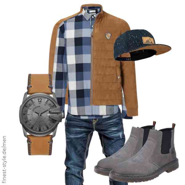 Top herren-Outfit im Finest-Trend-Style für ein selbstbewusstes Modegefühl mit tollen Produkten von Charles Colby,!Solid,Amaci&Sons,Diesel,Jumping Bird,Rieker