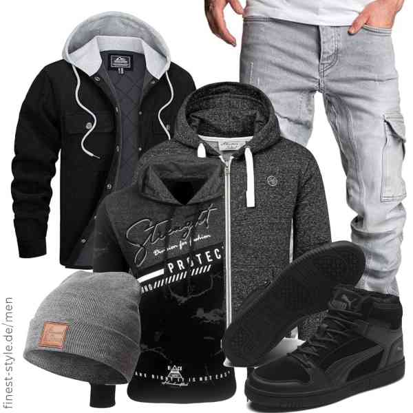 Top herren-Outfit im Finest-Trend-Style für ein selbstbewusstes Modegefühl mit tollen Produkten von TACVASEN,Baxboy,Amaci&Sons,Amaci&Sons,REPUBLIX,PUMA