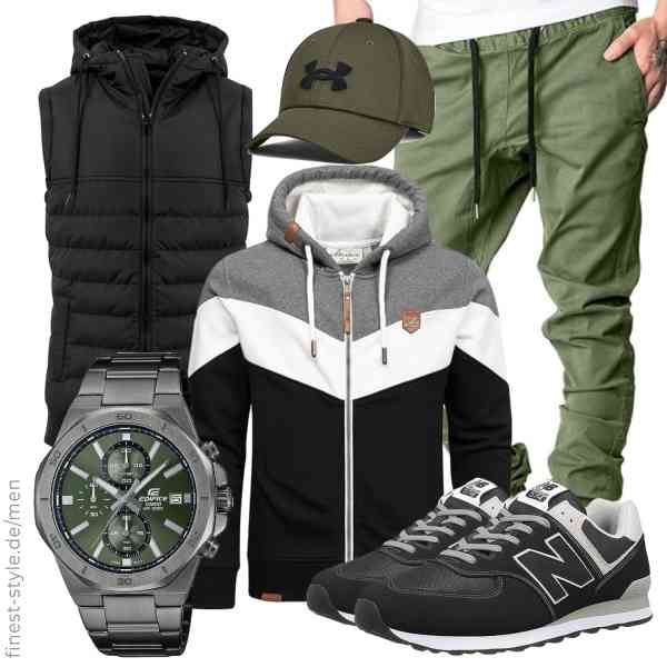 Top herren-Outfit im Finest-Trend-Style für ein selbstbewusstes Modegefühl mit tollen Produkten von COOZO,,Amaci&Sons,REPUBLIX,Casio,Under Armour,,COOZO,Amaci&Sons,REPUBLIX,Casio,Under Armour,