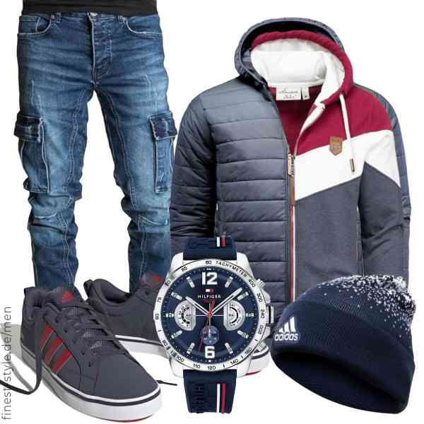 Top herren-Outfit im Finest-Trend-Style für ein selbstbewusstes Modegefühl mit tollen Produkten von Amaci&Sons,Amaci&Sons,REPUBLIX,Tommy Hilfiger,adidas Originals,adidas