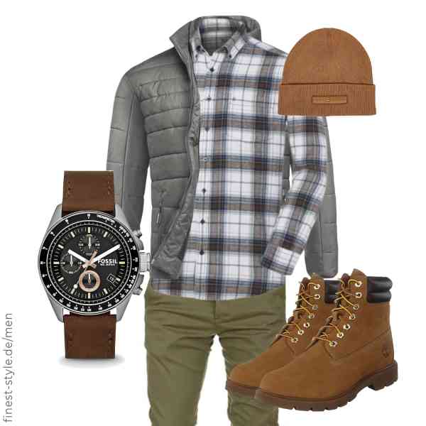 Top herren-Outfit im Finest-Trend-Style für ein selbstbewusstes Modegefühl mit tollen Produkten von Amaci&Sons,HENSON&HENSON,Amaci&Sons,Fossil,Tommy Hilfiger,Timberland