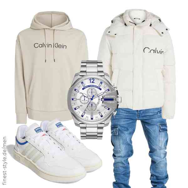 Top herren-Outfit im Finest-Trend-Style für ein selbstbewusstes Modegefühl mit tollen Produkten von Calvin Klein Jeans,Calvin Klein,Amaci&Sons,Diesel,adidas