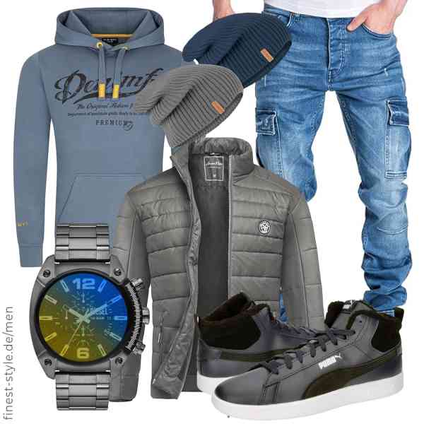 Top herren-Outfit im Finest-Trend-Style für ein selbstbewusstes Modegefühl mit tollen Produkten von Amaci&Sons,DENIMFY,Amaci&Sons,Diesel,riverso,PUMA