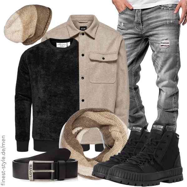 Top herren-Outfit im Finest-Trend-Style für ein selbstbewusstes Modegefühl mit tollen Produkten von ONLY & SONS,Amaci&Sons,Amaci&Sons,styleBREAKER,Levi\'s,Palladium