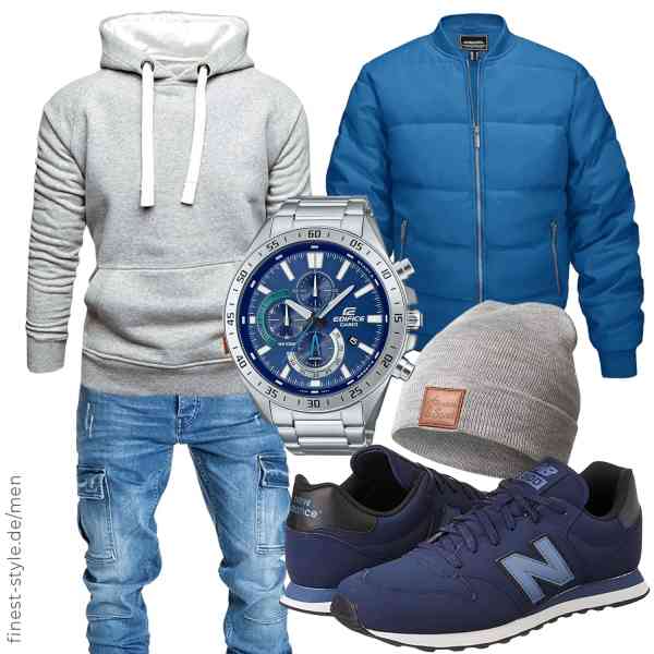 Top herren-Outfit im Finest-Trend-Style für ein selbstbewusstes Modegefühl mit tollen Produkten von KEFITEVD,Amaci&Sons,Amaci&Sons,Casio,REPUBLIX,New Balance