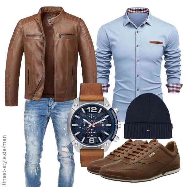 Top herren-Outfit im Finest-Trend-Style für ein selbstbewusstes Modegefühl mit tollen Produkten von Amaci&Sons,COOFANDY,Amaci&Sons,Diesel,Tommy Hilfiger,BOSS