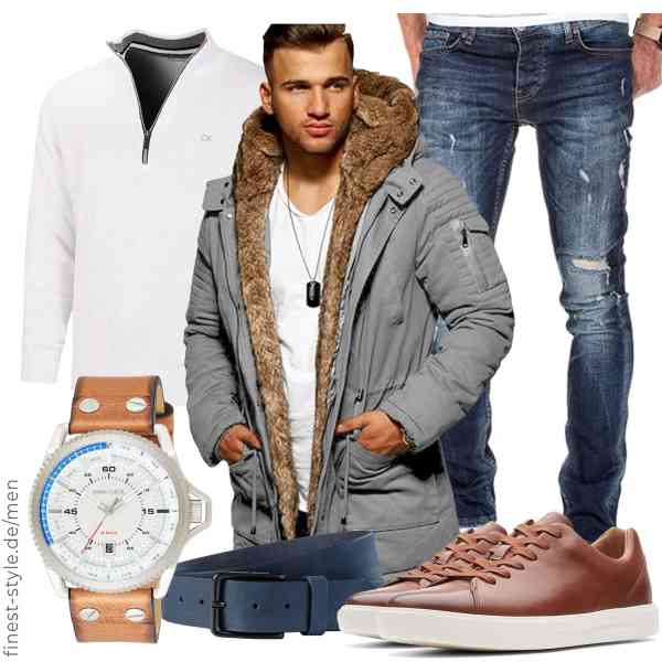 Top herren-Outfit im Finest-Trend-Style für ein selbstbewusstes Modegefühl mit tollen Produkten von behype.,Calvin Klein,Amaci&Sons,Diesel,camel active,Clarks