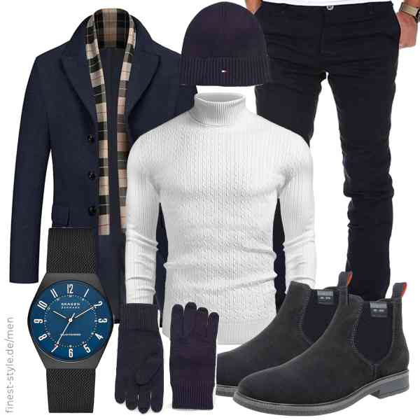 Top herren-Outfit im Finest-Trend-Style für ein selbstbewusstes Modegefühl mit tollen Produkten von COOFANDY,COOFANDY,Amaci&Sons,Skagen,Tommy Hilfiger,bugatti