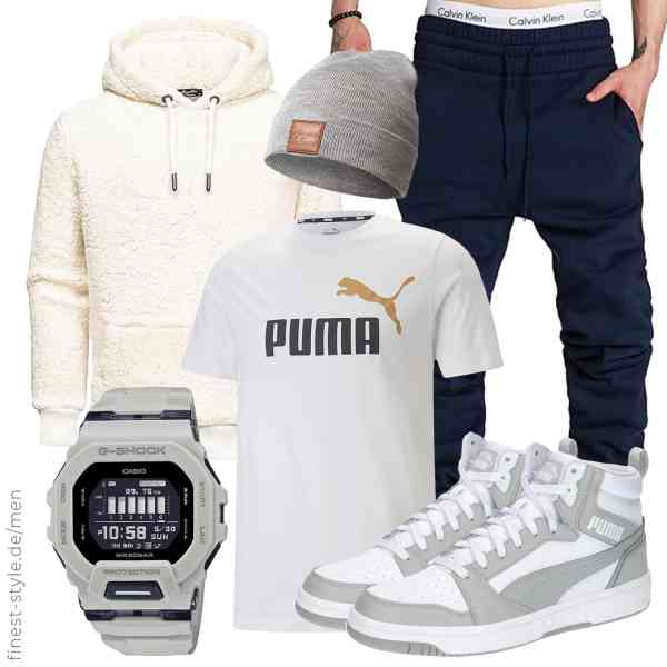 Top herren-Outfit im Finest-Trend-Style für ein selbstbewusstes Modegefühl mit tollen Produkten von Amaci&Sons,PUMA,Amaci&Sons,Casio,REPUBLIX,PUMA