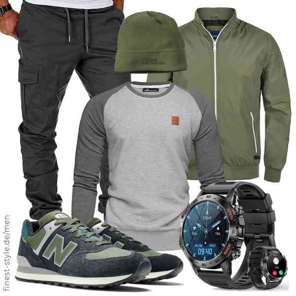 Top herren-Outfit im Finest-Trend-Style für ein selbstbewusstes Modegefühl mit tollen Produkten von b BLEND,Amaci&Sons,Amaci&Sons,Redriver,Jack Wolfskin,New Balance