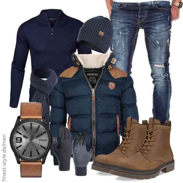 Top herren-Outfit im Finest-Trend-Style für ein selbstbewusstes Modegefühl mit tollen Produkten von Geographical Norway,Sykooria,Amaci&Sons,Diesel,Yutdeng,ECCO