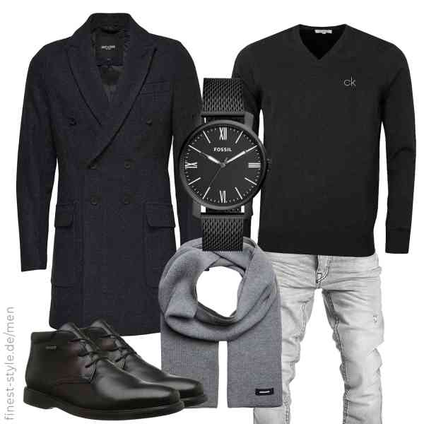 Top herren-Outfit im Finest-Trend-Style für ein selbstbewusstes Modegefühl mit tollen Produkten von ONLY & SONS,Calvin Klein,Amaci&Sons,Fossil,JACK & JONES,Geox