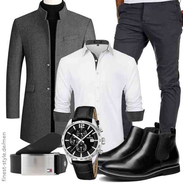 Top herren-Outfit im Finest-Trend-Style für ein selbstbewusstes Modegefühl mit tollen Produkten von GUOCU,HISDERN,Amaci&Sons,Festina,Tommy Hilfiger,Bruno Marc