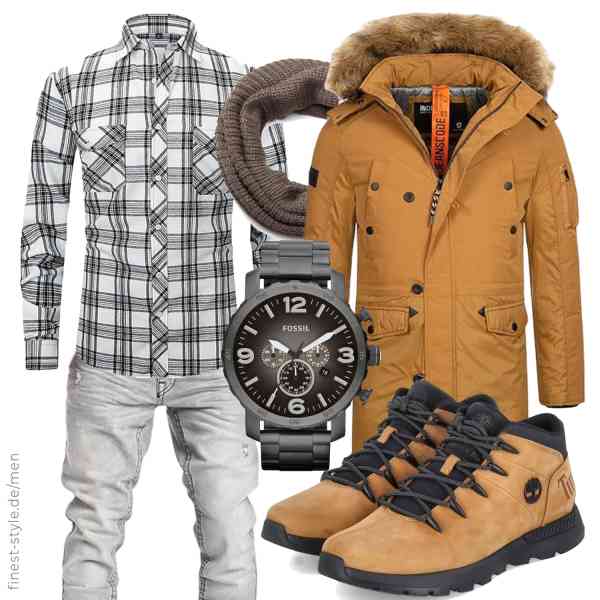 Top herren-Outfit im Finest-Trend-Style für ein selbstbewusstes Modegefühl mit tollen Produkten von Indicode,Boyzn,Amaci&Sons,Fossil,styleBREAKER,Timberland