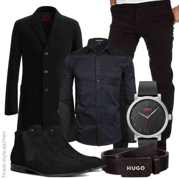 Top herren-Outfit im Finest-Trend-Style für ein selbstbewusstes Modegefühl mit tollen Produkten von HUGO,PARKLEES,Amaci&Sons,HUGO,HUGO,WOJAS