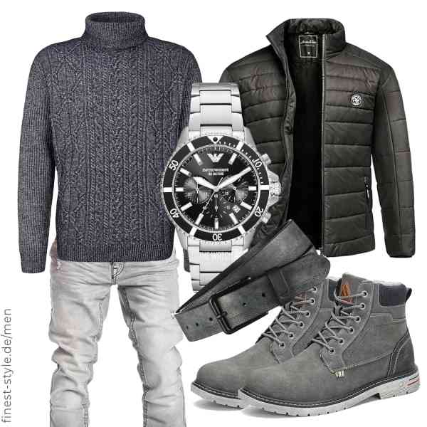 Top herren-Outfit im Finest-Trend-Style für ein selbstbewusstes Modegefühl mit tollen Produkten von Amaci&Sons,TOM TAILOR,Amaci&Sons,Emporio Armani,camel active,Mishansha