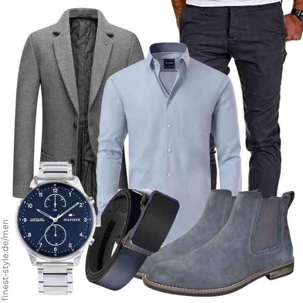 Top herren-Outfit im Finest-Trend-Style für ein selbstbewusstes Modegefühl mit tollen Produkten von Allthemen,Gollnwe,Amaci&Sons,Tommy Hilfiger,CHAOREN,Bruno Marc