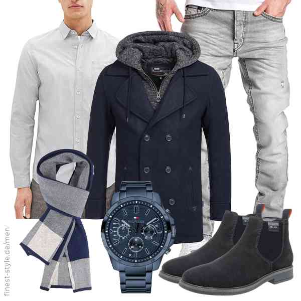 Top herren-Outfit im Finest-Trend-Style für ein selbstbewusstes Modegefühl mit tollen Produkten von Indicode,TOM TAILOR,Amaci&Sons,Tommy Hilfiger,HIYATO,bugatti