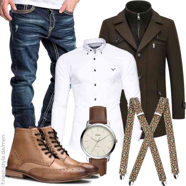 Top herren-Outfit im Finest-Trend-Style für ein selbstbewusstes Modegefühl mit tollen Produkten von KUDORO,Kayhan,Amaci&Sons,Fossil,Pierrot,TruClothing.com