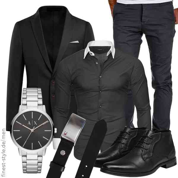 Top herren-Outfit im Finest-Trend-Style für ein selbstbewusstes Modegefühl mit tollen Produkten von Allthemen,Kayhan,Amaci&Sons,Armani Exchange,Tommy Hilfiger,rismart