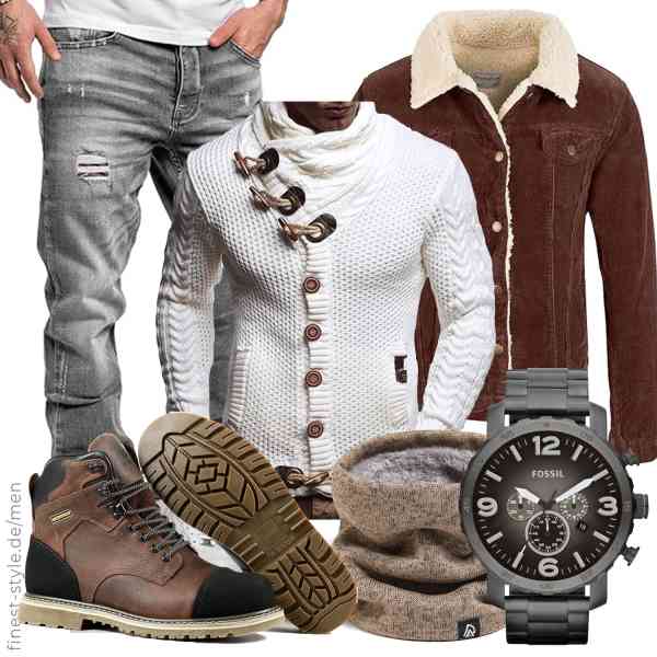 Top herren-Outfit im Finest-Trend-Style für ein selbstbewusstes Modegefühl mit tollen Produkten von Rock Creek,Leif Nelson,Amaci&Sons,Fossil,Rayson,SL-Saint