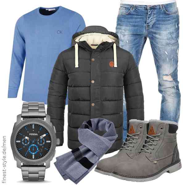 Top herren-Outfit im Finest-Trend-Style für ein selbstbewusstes Modegefühl mit tollen Produkten von b BLEND,Calvin Klein,Amaci&Sons,Fossil,AUBIG,Mishansha