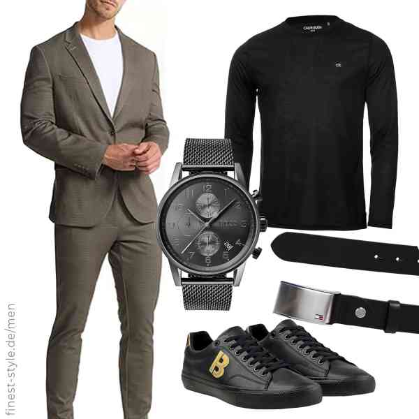 Top herren-Outfit im Finest-Trend-Style für ein selbstbewusstes Modegefühl mit tollen Produkten von JEFF,Calvin Klein,BOSS,Tommy Hilfiger,BOSS