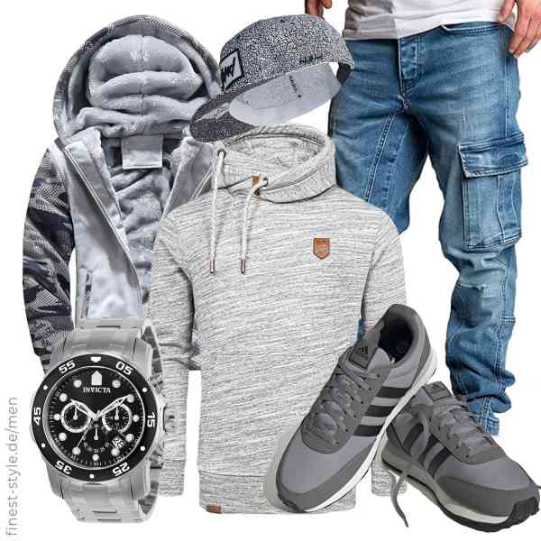 Top herren-Outfit im Finest-Trend-Style für ein selbstbewusstes Modegefühl mit tollen Produkten von VSUSN,Amaci&Sons,Amaci&Sons,Invicta,Nebelkind,adidas