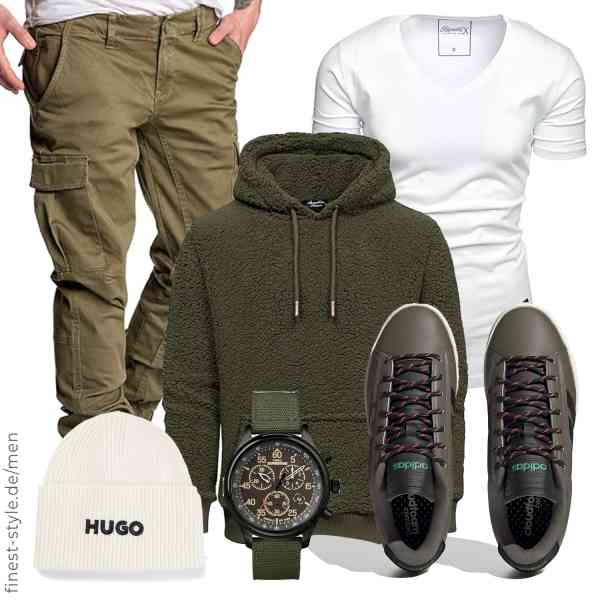 Top herren-Outfit im Finest-Trend-Style für ein selbstbewusstes Modegefühl mit tollen Produkten von Amaci&Sons,REPUBLIX,REPUBLIX,Timex,HUGO,adidas