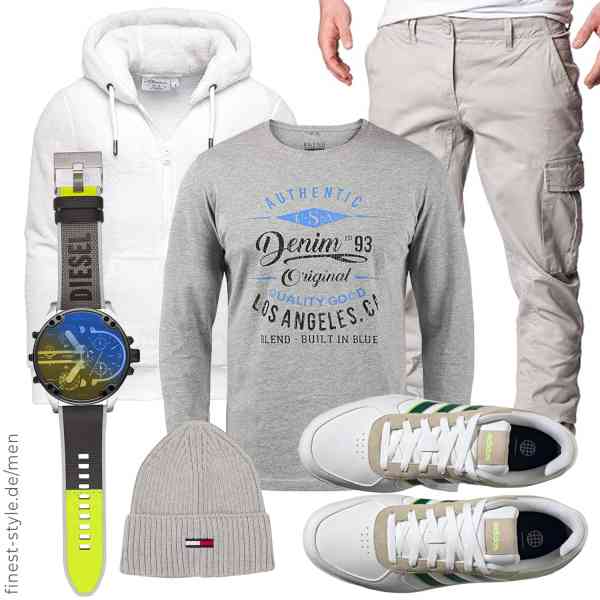 Top herren-Outfit im Finest-Trend-Style für ein selbstbewusstes Modegefühl mit tollen Produkten von Amaci&Sons,b BLEND,REPUBLIX,Diesel,Tommy Hilfiger,adidas