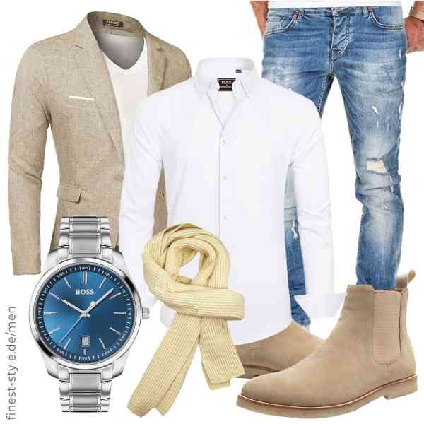 Top herren-Outfit im Finest-Trend-Style für ein selbstbewusstes Modegefühl mit tollen Produkten von COOFANDY,J.VER,Amaci&Sons,BOSS,VICSPORT,JIONS