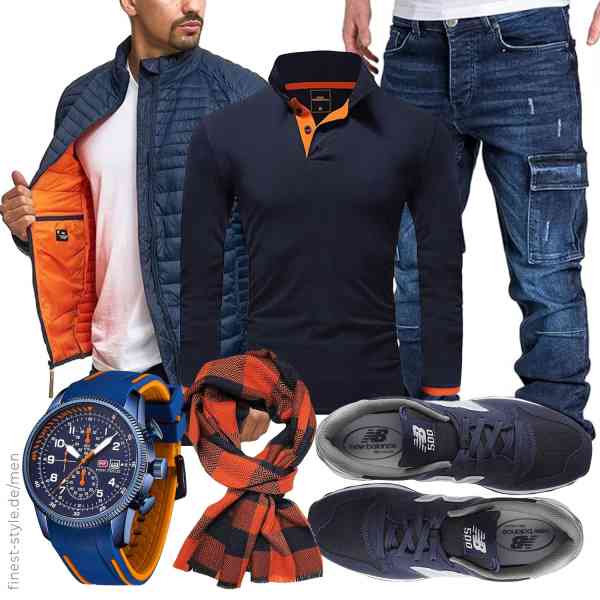 Top herren-Outfit im Finest-Trend-Style für ein selbstbewusstes Modegefühl mit tollen Produkten von Indicode,Amaci&Sons,Amaci&Sons,AIMES,Rotfuchs,New Balance