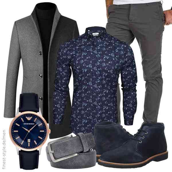 Top herren-Outfit im Finest-Trend-Style für ein selbstbewusstes Modegefühl mit tollen Produkten von Allthemen,Xact,Amaci&Sons,Emporio Armani,ZONEWD,Panama Jack