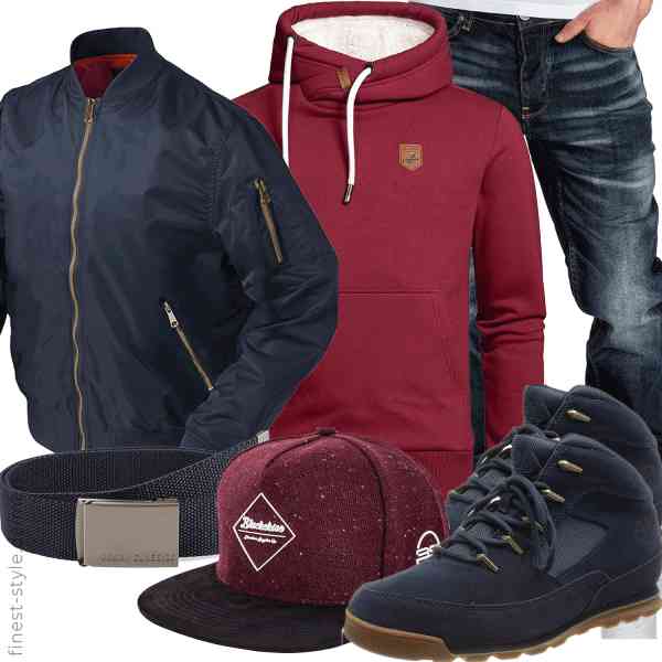 Top herren-Outfit im Finest-Trend-Style für ein selbstbewusstes Modegefühl mit tollen Produkten von Brandit,Amaci&Sons,Amaci&Sons,Urban Classics,Blackskies,Timberland