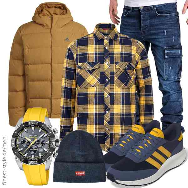 Top herren-Outfit im Finest-Trend-Style für ein selbstbewusstes Modegefühl mit tollen Produkten von adidas,J.VER,Amaci&Sons,Festina,Levi's,adidas