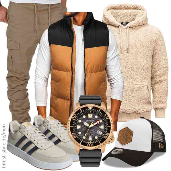 Top herren-Outfit im Finest-Trend-Style für ein selbstbewusstes Modegefühl mit tollen Produkten von BOLF,Amaci&Sons,Amaci&Sons,CITIZEN,New Era,adidas