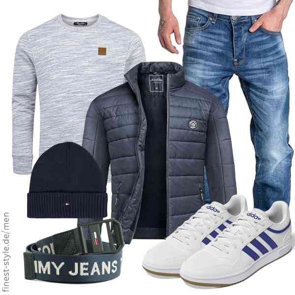 Top herren-Outfit im Finest-Trend-Style für ein selbstbewusstes Modegefühl mit tollen Produkten von Amaci&Sons,Amaci&Sons,Amaci&Sons,Tommy Hilfiger,Tommy Jeans,adidas