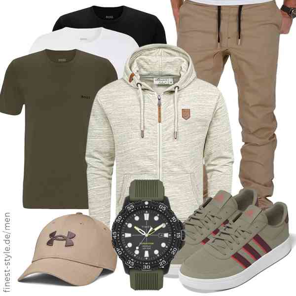 Top herren-Outfit im Finest-Trend-Style für ein selbstbewusstes Modegefühl mit tollen Produkten von Amaci&Sons,BOSS,Amaci&Sons,Timex,Under Armour,adidas