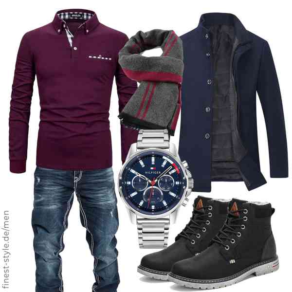 Top herren-Outfit im Finest-Trend-Style für ein selbstbewusstes Modegefühl mit tollen Produkten von YOUTHUP,APAELEA,Amaci&Sons,Durio,Tommy Hilfiger,Mishansha