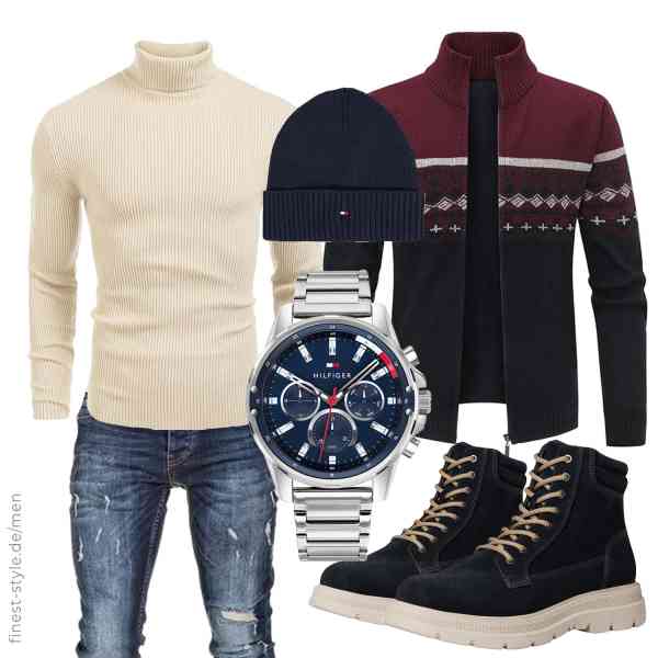 Top herren-Outfit im Finest-Trend-Style für ein selbstbewusstes Modegefühl mit tollen Produkten von YOUTHUP,COOFANDY,Amaci&Sons,Tommy Hilfiger,Tommy Hilfiger,s.Oliver