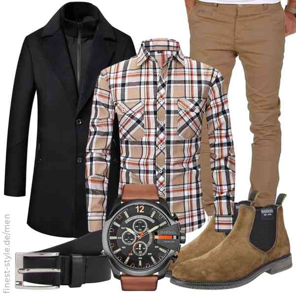 Top herren-Outfit im Finest-Trend-Style für ein selbstbewusstes Modegefühl mit tollen Produkten von Sliktaa,Boyzn,Amaci&Sons,Diesel,Tommy Hilfiger,bugatti