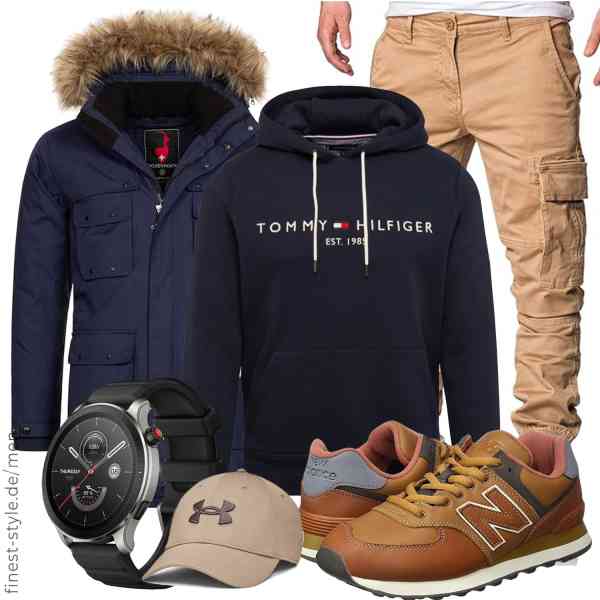 Top herren-Outfit im Finest-Trend-Style für ein selbstbewusstes Modegefühl mit tollen Produkten von Höhenhorn,Tommy Hilfiger,REPUBLIX,Amazfit,Under Armour,New Balance