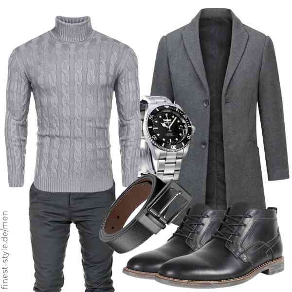 Top herren-Outfit im Finest-Trend-Style für ein selbstbewusstes Modegefühl mit tollen Produkten von Allthemen,COOFANDY,Amaci&Sons,Invicta,CHAOREN,ANUFER