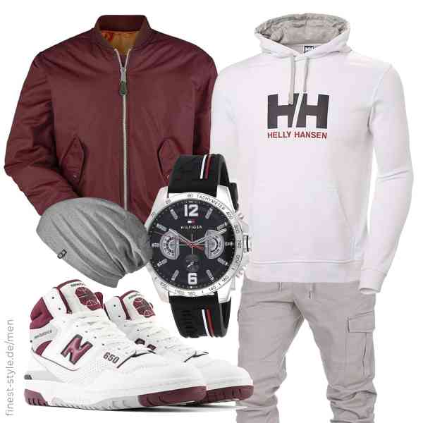 Top herren-Outfit im Finest-Trend-Style für ein selbstbewusstes Modegefühl mit tollen Produkten von Brandit,Helly Hansen,Amaci&Sons,Tommy Hilfiger,Enter the Complex,New Balance