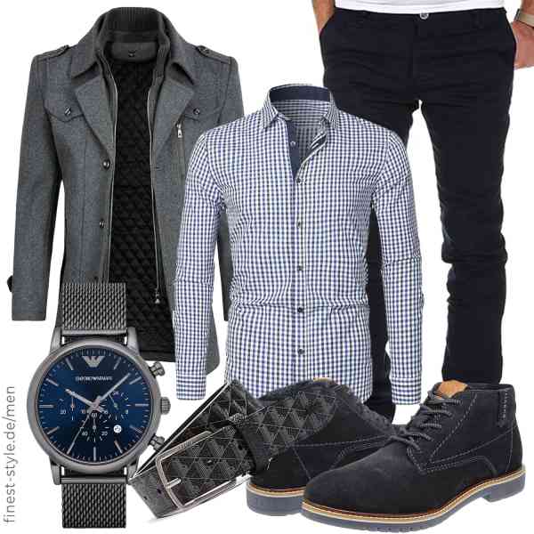 Top herren-Outfit im Finest-Trend-Style für ein selbstbewusstes Modegefühl mit tollen Produkten von YOUTHUP,APOONABA,Amaci&Sons,Emporio Armani,Lacoste,Bugatti