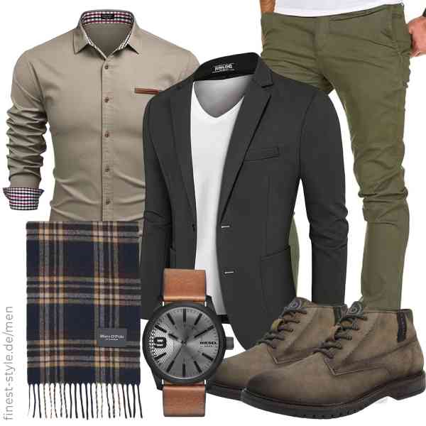 Top herren-Outfit im Finest-Trend-Style für ein selbstbewusstes Modegefühl mit tollen Produkten von PJ PAUL JONES,COOFANDY,Amaci&Sons,Diesel,Marc O'Polo,bugatti